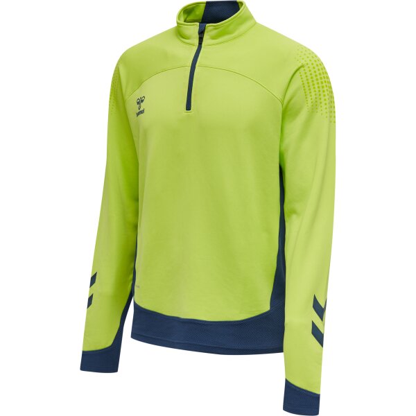 hummel Hmllead Half Zip Kids - Kinder - lime punch - 176