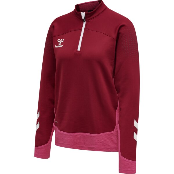 hummel Hmllead Women Half Zip - Damen - biking red - XS