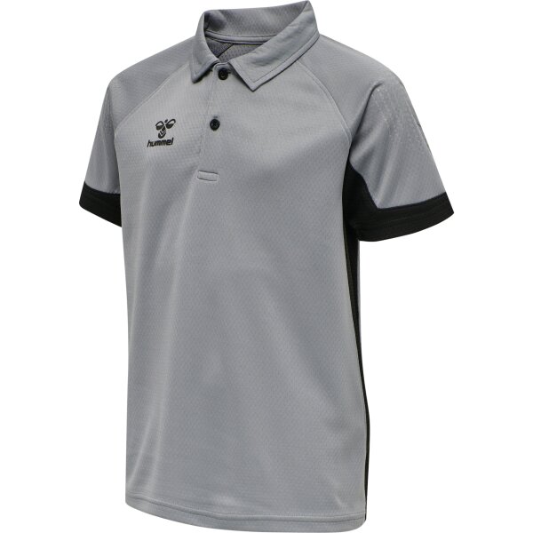hummel Hmllead Functional Kids Polo - Kinder - grey melange - 164