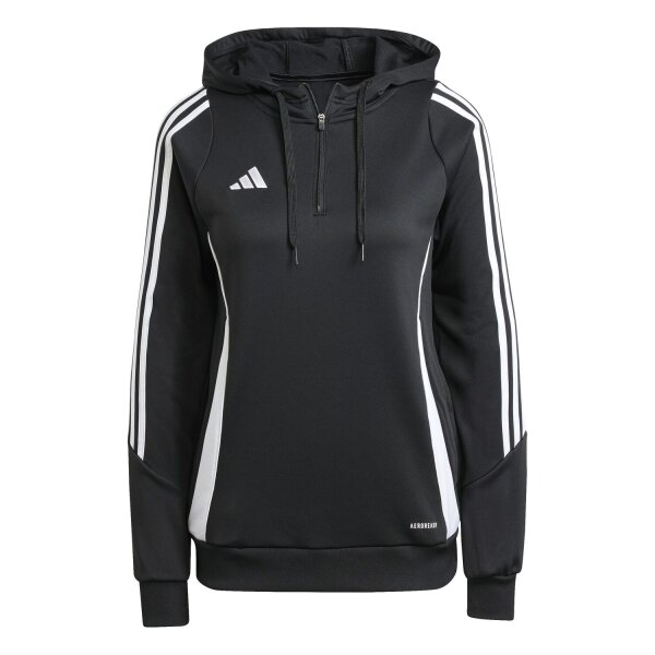adidas Tiro 24 Hoodie Damen - schwarz/weiß