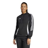 adidas Tiro 24 Hoodie Damen - schwarz/weiß
