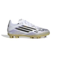 adidas F50 League FG/MG Kinder - weiß/schwarz/gold