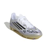 adidas F50 League FG/MG Kinder - weiß/schwarz/gold