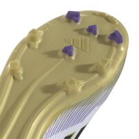 adidas F50 League FG/MG Kinder - weiß/schwarz/gold