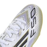 adidas F50 League FG/MG Kinder - weiß/schwarz/gold