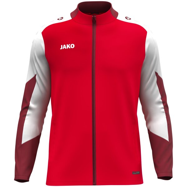 Jako Dynamic Polyesterjacke Kinder - rot/weiß