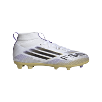adidas F50 League Mid FG/MG Kinder - weiß/schwarz/gold