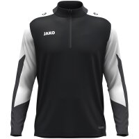 Jako Dynamic 1/4-Zip Sweatshirt - schwarz/weiß/grau