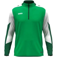 Jako Dynamic 1/4-Zip Sweatshirt - grün/weiß/dunkelgrün