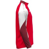 Jako Dynamic 1/4-Zip Sweatshirt - rot/wei&szlig;/dunkelrot