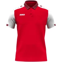 Jako Dynamic Poloshirt - rot/weiß/dunkelrot