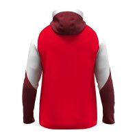 Jako Dynamic Trainingsjacke mit Kapuze - rot/weiß/dunkelrot