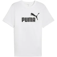 Puma Essentials No. 1 Logo T-Shirt Herren - weiß/schwarz