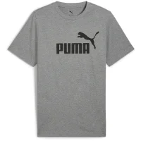 Puma Essentials No. 1 Logo T-Shirt Herren - grau/schwarz