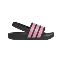 adidas Adilette Estrap Badelatschen Kinder  - schwarz/pink