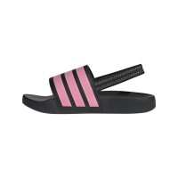adidas Adilette Estrap Badelatschen Kinder  - schwarz/pink