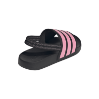 adidas Adilette Estrap Badelatschen Kinder  - schwarz/pink