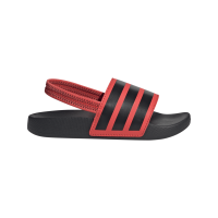 adidas Adilette Estrap Badelatschen Kinder  - rot/schwarz