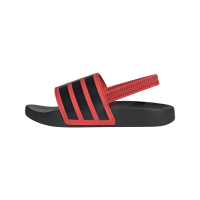 adidas Adilette Estrap Badelatschen Kinder  - rot/schwarz
