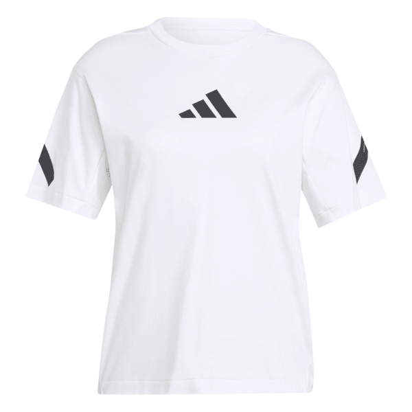 adidas Z.N.E T-Shirt Damen - weiß/schwarz