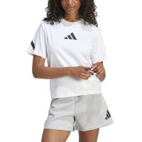 adidas Z.N.E T-Shirt Damen - weiß/schwarz