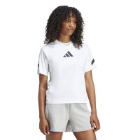 adidas Z.N.E T-Shirt Damen - weiß/schwarz