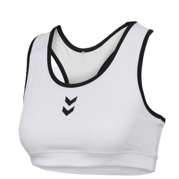 hummel hmlPULSE Mesh Top Sport-BH Damen - weiß/schwarz