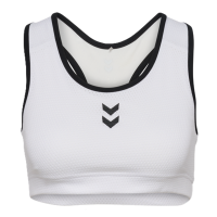 hummel hmlPULSE Mesh Top Sport-BH Damen - weiß/schwarz