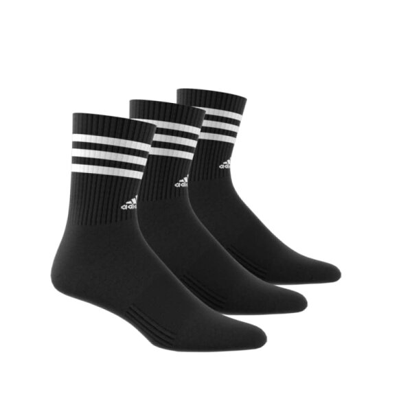 adidas Cushioned Crew Socken 3er Pack - schwarz/weiß - 28-30