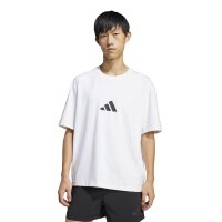 adidas Z.N.E. Loose-Fit T-Shirt Herren - weiß/schwarz