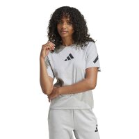 adidas Z.N.E. T-Shirt Damen - grau/schwarz