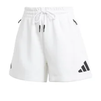 adidas Z.N.E. Shorts Damen - weiß/schwarz