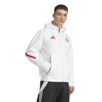 adidas FC Bayern München Z.N.E. Anthem Jacke Herren - weiß/rot - XL