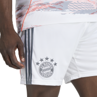 adidas FC Bayern München Shorts Away 25/26 Herren - weiß/navy/orange