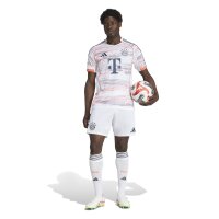 adidas FC Bayern München Shorts Away 25/26 Herren - weiß/navy/orange