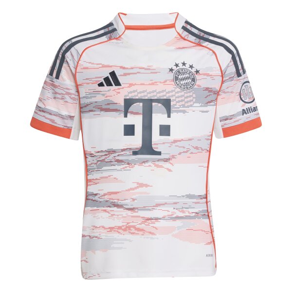adidas FC Bayern München Trikot Away 25/26 Kinder -  weiß/navy/orange