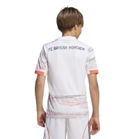 adidas FC Bayern München Trikot Away 25/26 Kinder -  weiß/navy/orange