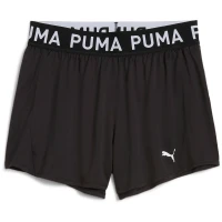 Puma Strong 3" Knit Trainingsshorts Damen - schwarz/weiß
