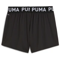Puma Strong 3" Knit Trainingsshorts Damen - schwarz/weiß