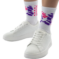 Jako Malle Sportsocken lang 2er Pack - weiß/pink/lila/schwarz
