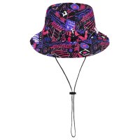 Jako Malle Fischerhut Tropicana - schwarz/lila/pink/weiß