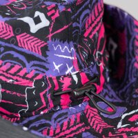 Jako Malle Fischerhut Tropicana - schwarz/lila/pink/weiß