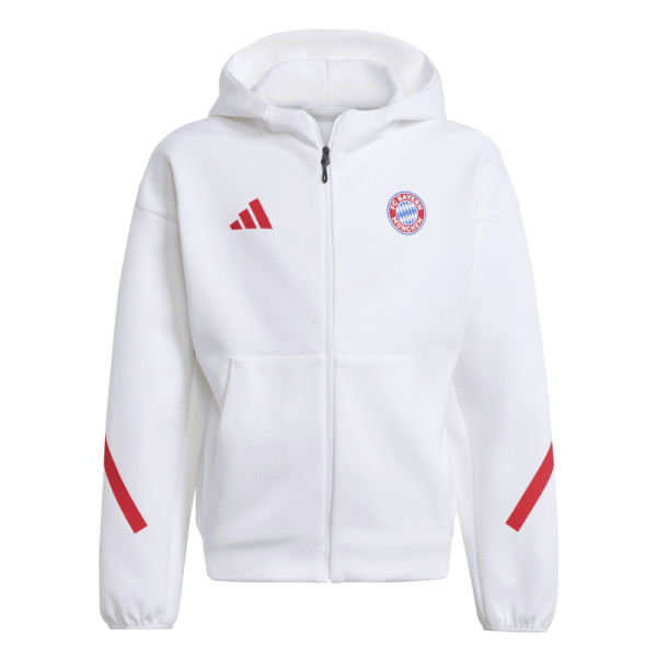 adidas FC Bayern München Z.N.E. Jacke Kinder - weiß/rot