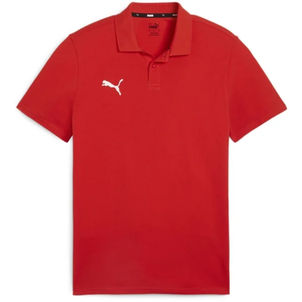 Puma teamGOAL Casuals Poloshirt Herren - rot/weiß