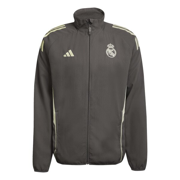adidas Real Madrid Tiro 25 Competition Präsentationsjacke 25/26 Herren - grau/grün