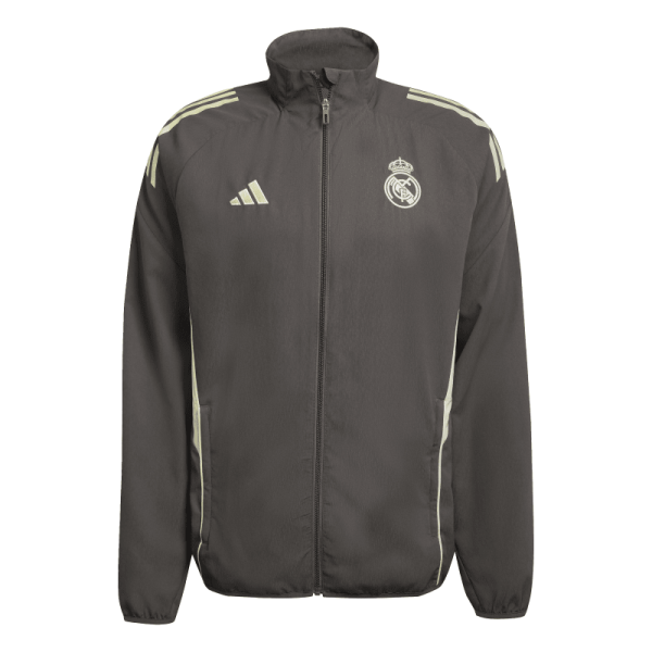 adidas Real Madrid Tiro 25 Competition Präsentationsjacke 25/26 Herren - grau/grün