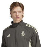 adidas Real Madrid Tiro 25 Competition Präsentationsjacke 25/26 Herren - grau/grün