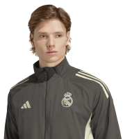 adidas Real Madrid Tiro 25 Competition Präsentationsjacke 25/26 Herren - grau/grün