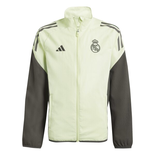 adidas Real Madrid Tiro 25 Competition Präsentationsjacke 25/26 Kinder - grün/grau
