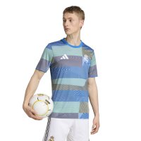 adidas Real Madrid Pre-Match Shirt 25/26 Herren - blau/lila/grau